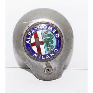 Alfa Romeo Giuletta 750 & 101 Giulia Rear Trunk Lockiing Fixture With Badge